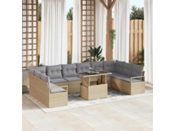 Vidaxl Conjunto De Sofá De Jardim 11 Unid. 10-número De Lugares