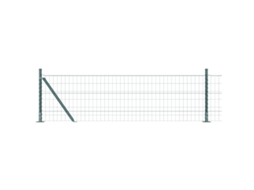 Conjunto 1 Cerca Externa Vidaxl Verde Aço (25 X 0,4 M)