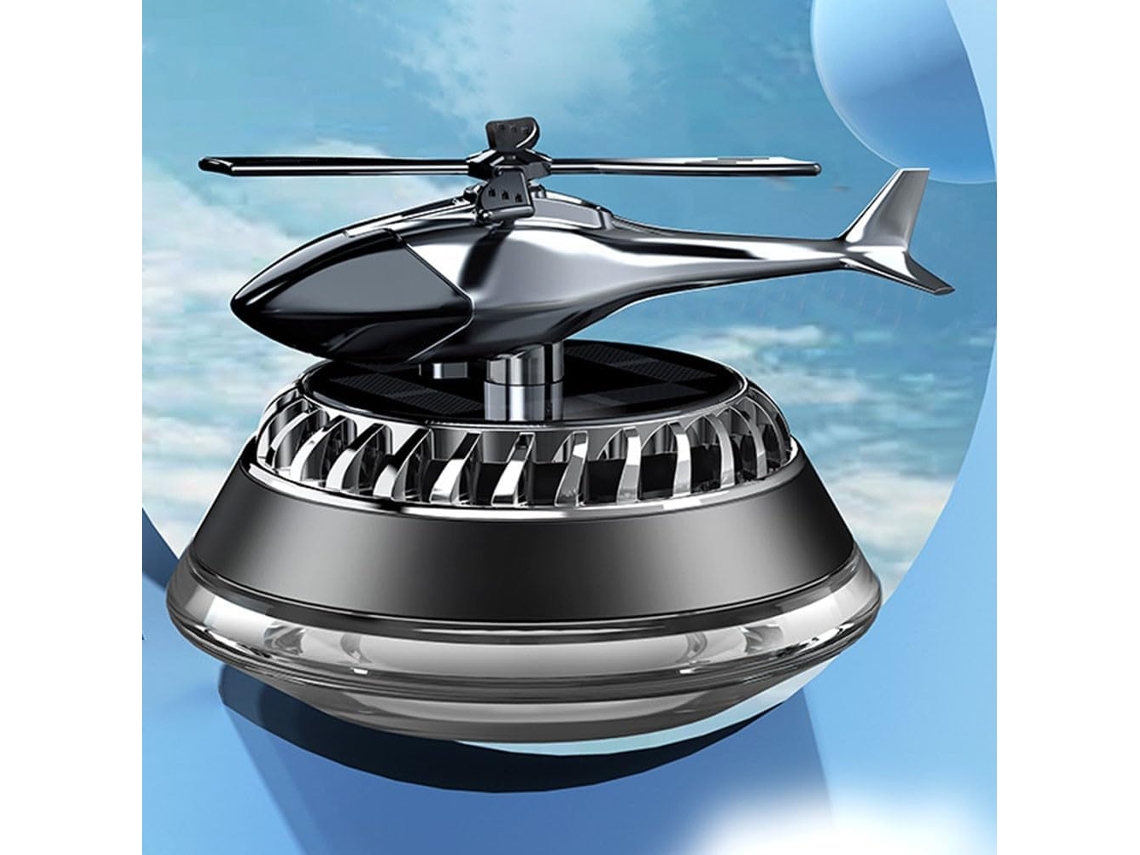 Difusor De Aromatizador Ar Para Carro Movido A Energia Solar, Enfeite Giratório Em Formato De Avião Com Pastilhas