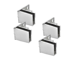4 Bisagras de Porta de Vidro, Liga de Zinco, 3.5mm | S/MARCA