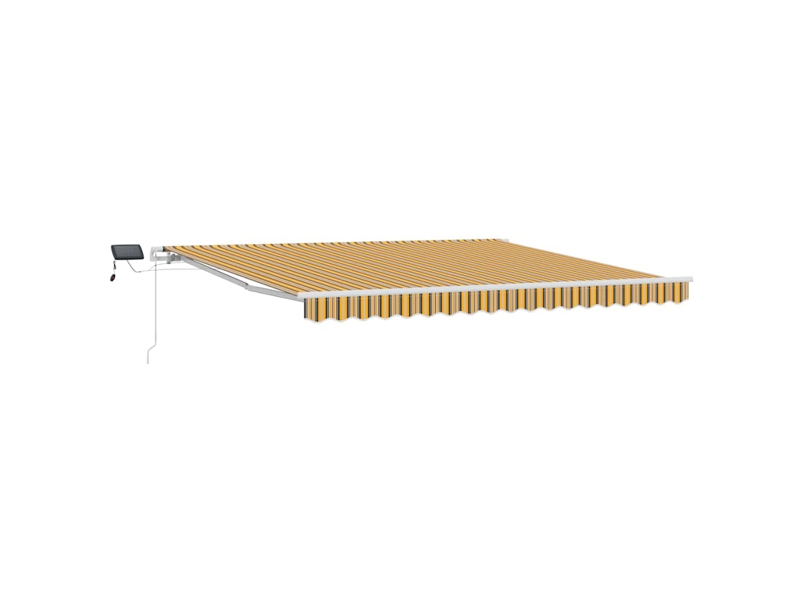 Toldo Retrátil Amarelo / Cinza / Branco Vidaxl Multicolor (400x300 Cm)