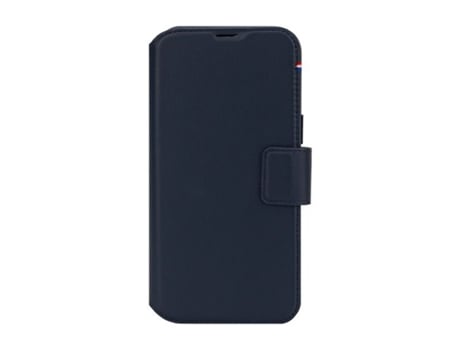 Capa Fólio Magsafe Concha Amovível para iPhone 16 Pro DECODED com Porta-Cartões Azul