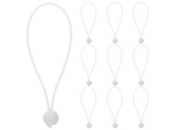 Pacote Com 10 Cordões Elásticos Com Bolas Para Fixação De Guarda-sóis De Exterior.