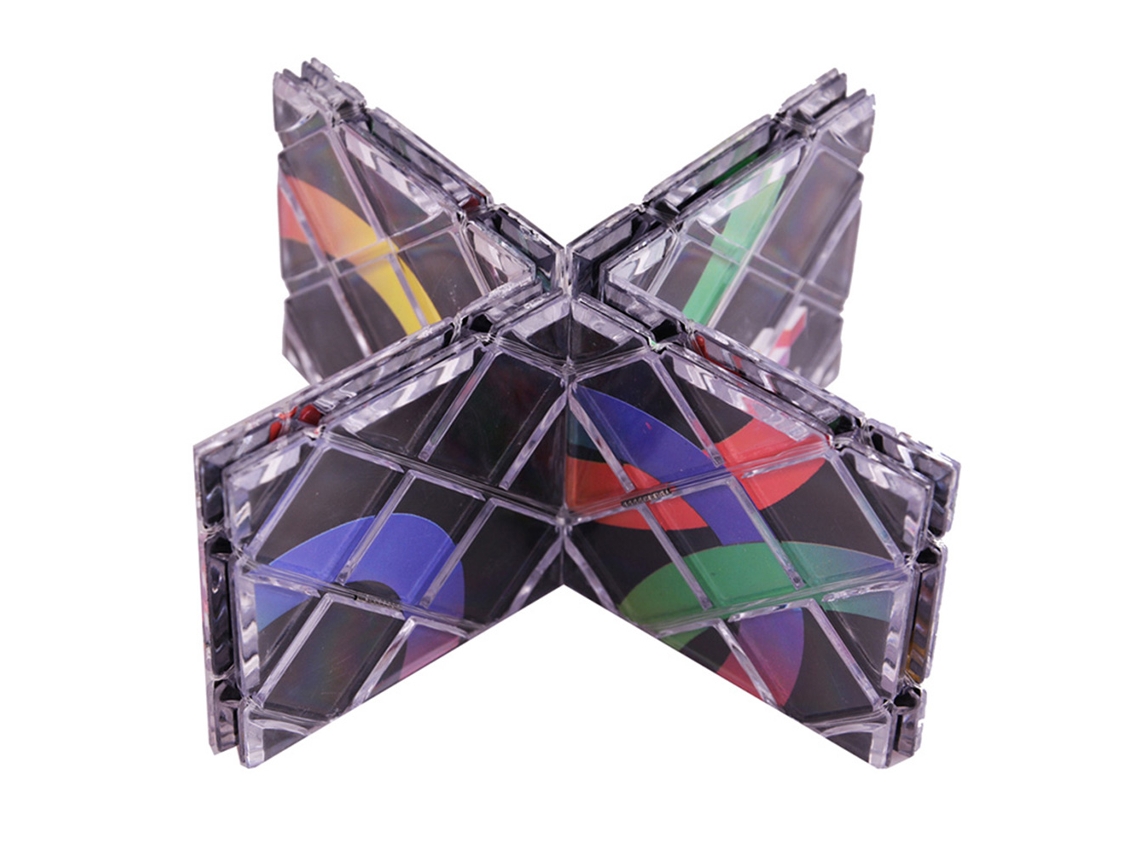 Walshlxq cubos de Rompecabezas Plegables de 8 Paneles, Cubo Mágico Profesional, Juguetes Clásicos, Juguete de Mesa