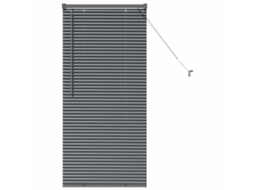 Conjunto 1 Persianas Venecianas Vidaxl Cinzento Alumínio (130 X 65 Cm)