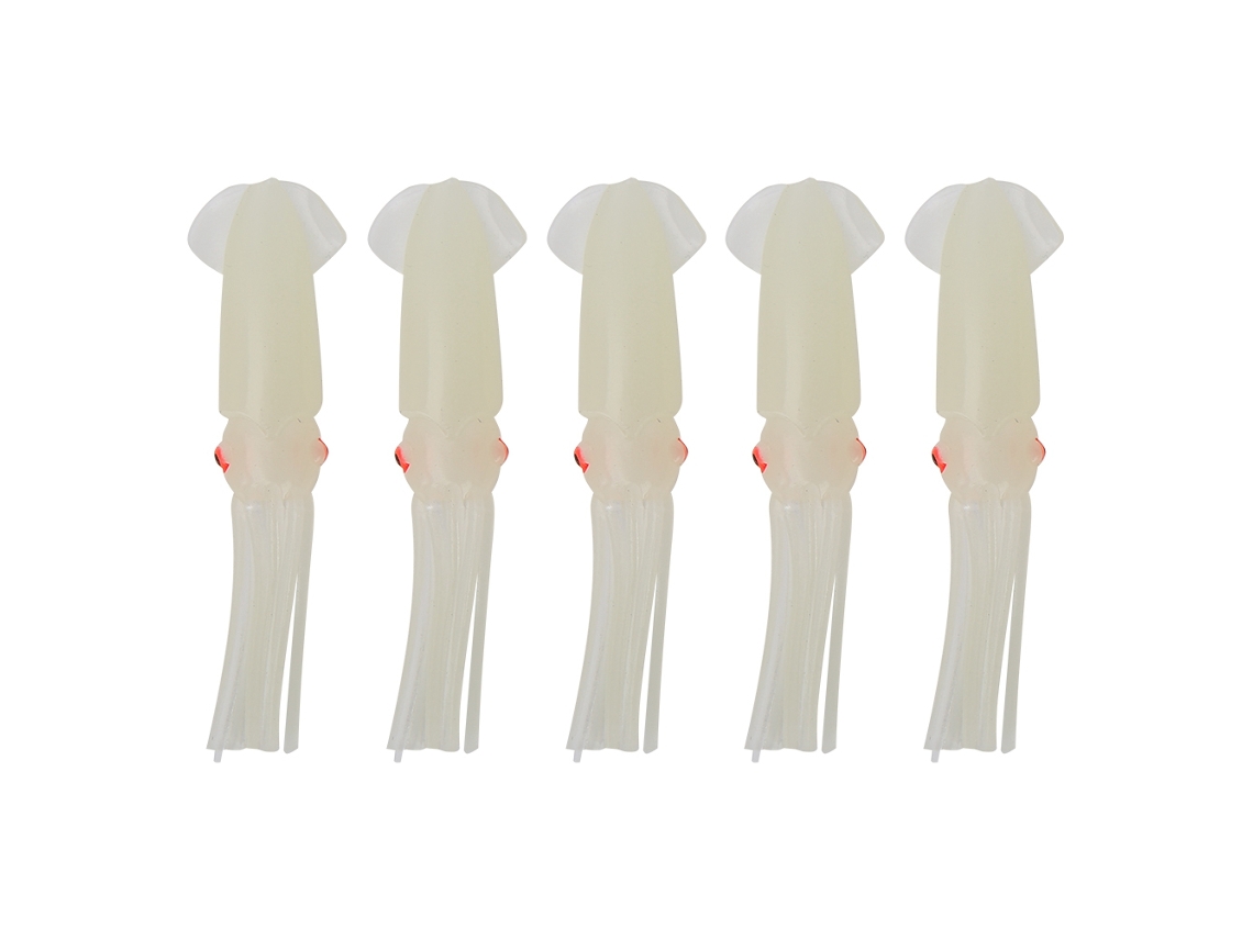Isca de Lula Pvc Luminosa 12cm para Pesca no Mar