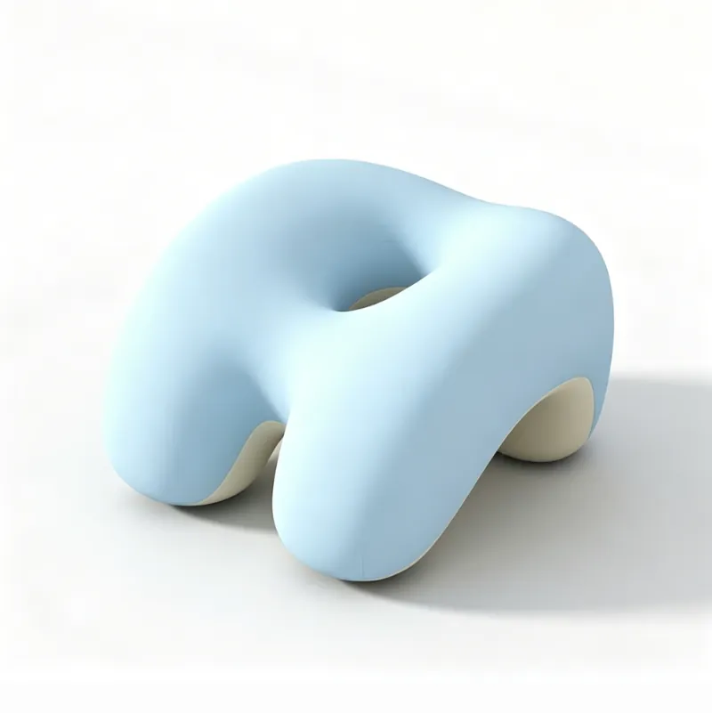 Escritório Escolar Barrigudo Interventivo Memória de Espuma Almofada para Siesta, Azul Celeste, 27*25*16cm ZSANFS