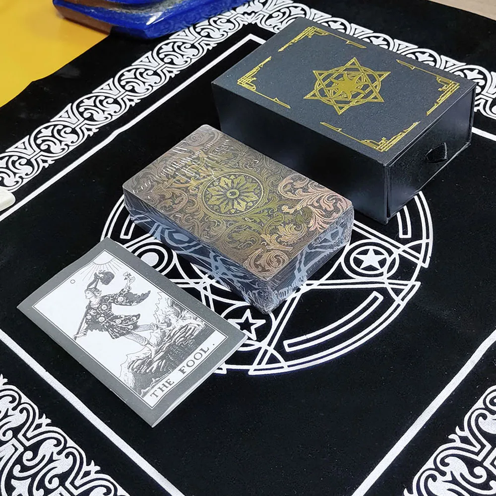 Conjunto De Cartas De Tarô, Jogo De Tabuleiro, 12*7cm, Presente Sofisticado À Prova D'água