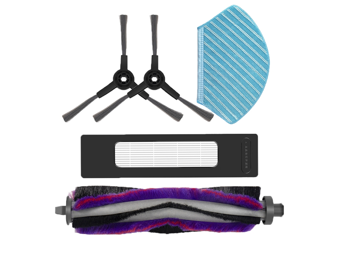 Escovas laterais esfregão pano pano rolo principal escova kits de filtro hepa para midea m7 i10 m71cn r20m01bm71cn peças aspirador robótico