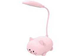 Luminária Usb Em Formato De Gato, Luminária De Leitura Em Abs Com Proteção Para Os Olhos, Luminária De Cabeceira