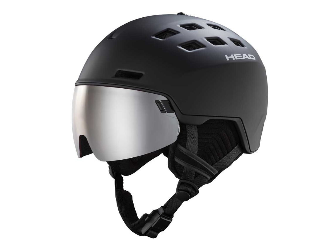 HEAD Capacete Radar Visor Preto M-L / Silver-Red/CAT2