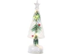 Enfeite De Árvore De Natal Com Luz Led, Ornamento De Mesa Com Agulhas De Pinheiro Realistas, Luz Not Gokoco