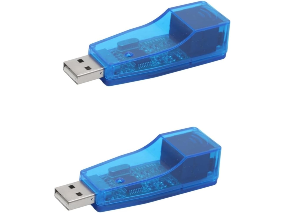 2 Ethernet Usb Rede Lan Para Pc Laptop Uso Doméstico E No Escritório