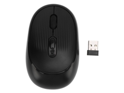Mouse Sem Fio Quieto Portátil 800 2400 Dpi com Receptor Usb para Chromebook Laptop Preto | S/MARCA