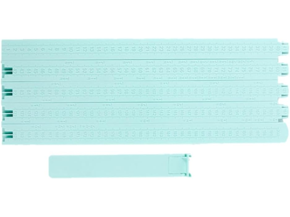 Régua De Parede Azul Em Abs Para Medição, Decorativa E Empilhável Para Armazenamento No Quarto Infantil