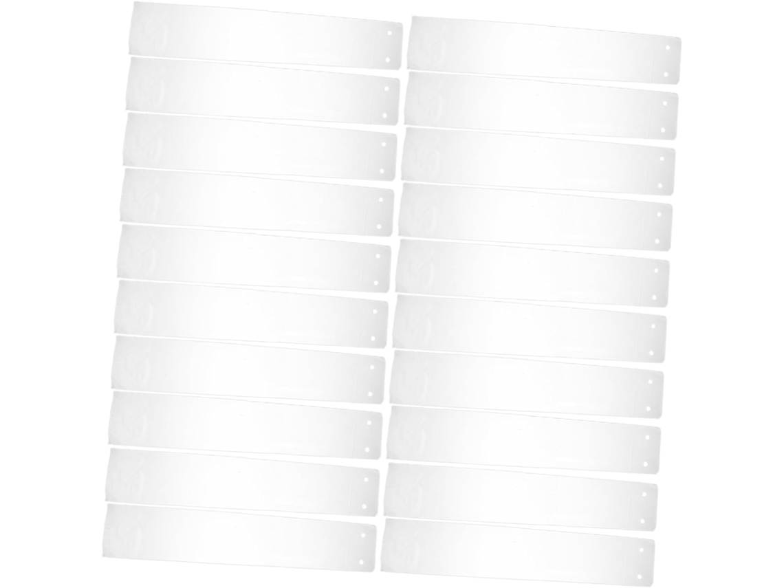 Pacote Com 100 Capas Descartáveis De Plástico Branco Para Guarda-chuva