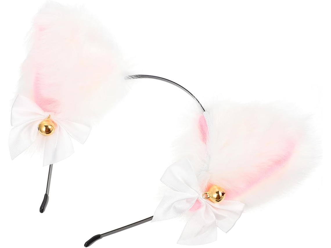 Tiara De Orelhas De Gato Em Pelúcia, Estilo Desenho Animado, Acessório Para Festa.
