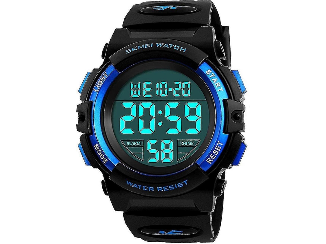 Relógio esportivo digital para meninas, relógio eletrônico analógico casual à prova d'água de quartzo com 7 LEDs coloridos, Ly Ebike