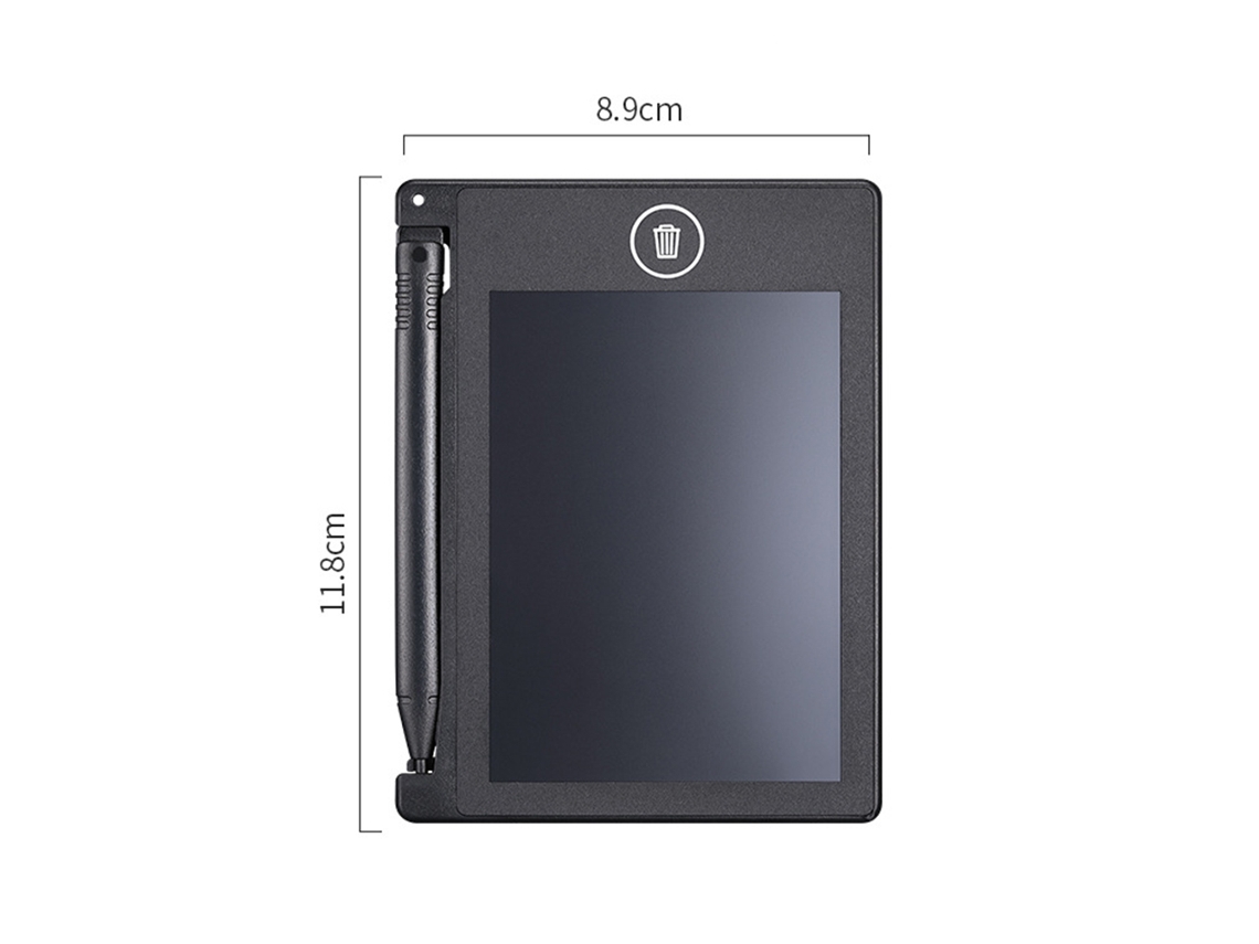 Tablet de Escrita Lcd Portátil 4.4 Polegadas Memo Sem Papel para Estudantes e Crianças