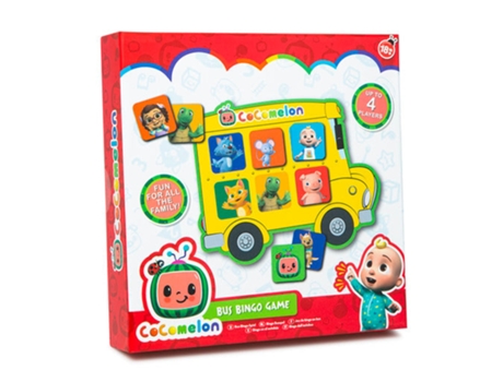 Bingo de Ônibus de Cocomelon (Idade Mínima Recomendada: 18 meses)