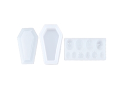 Moldes De Silicone Halloween Forma De Caixão Versátil