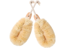 Escovas De Banho Esfoliantes Ultechnovo, Cabo Confortável, Escovas De Banho Sisal Natural, Conjunto De 2, Toque Suave