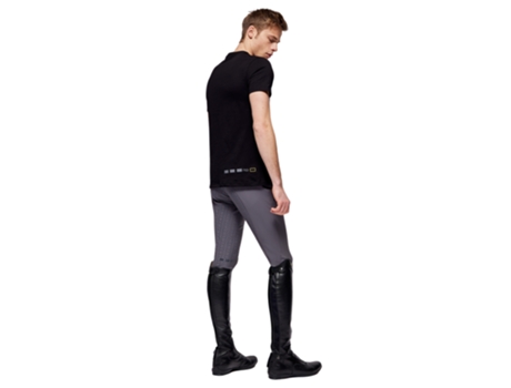 T-shirt para Homem de Equitação RG ITALY (S - Preto)