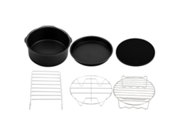 Laxiscreed Conjunto De 6 Peças Para Air Fryer 8 Polegadas Com Ajuste Universal E Durável Em Metal