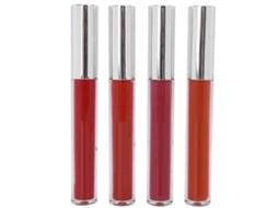 Kit Com 4 Brilhos Labiais Mate Hidratantes De Longa Duração Impermeáveis Ferramentas De Maquilhagem
