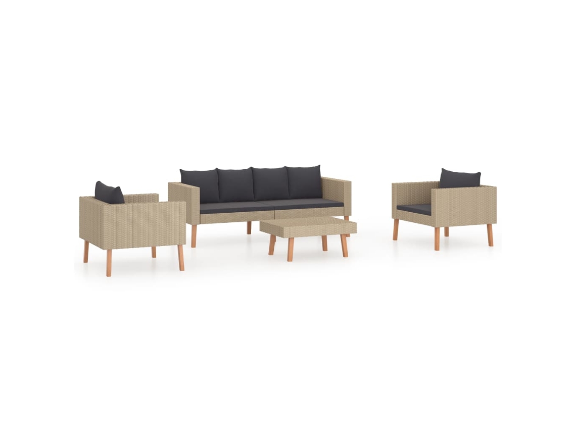 Garden Furniture Set, Garden Furniture Sets Vidaxl Bege Tecido (n/a)