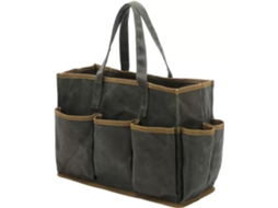 Bolsa para ferramentas de jardinagem, bolsa de lona grossa para ferramentas de jardinagem, jardinagem com vários bolsos com zíper.