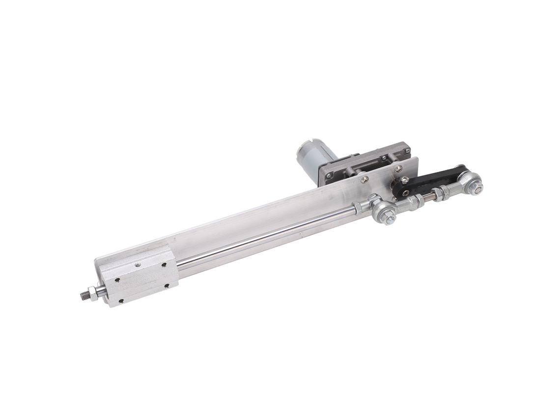 Atuador linear elétrico (força 1500 N, curso 200 mm)
