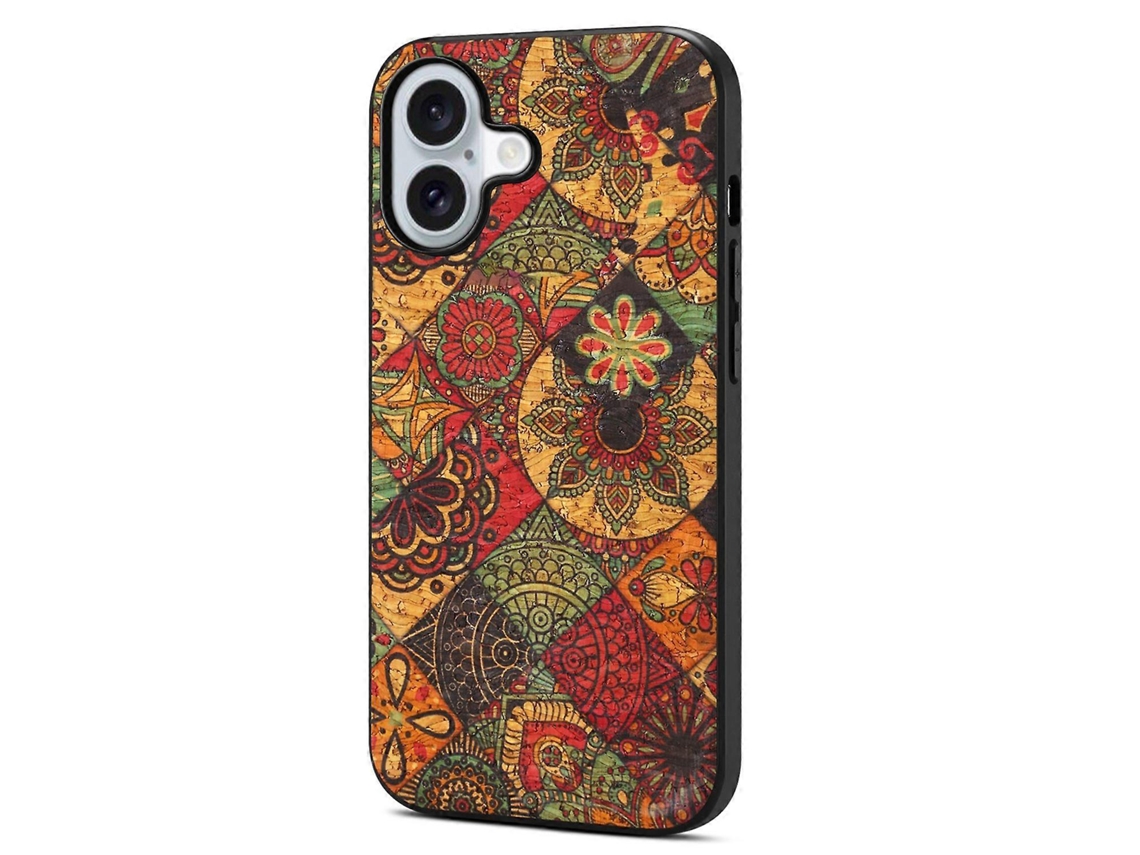 Capa Para Iphone 17 Em Couro Pu Floral, Pc E Tpu - Lingling Amarelo Outono