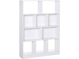 Estante Modular Melamina Cor Branco 100x23,8x140 cm Homcom