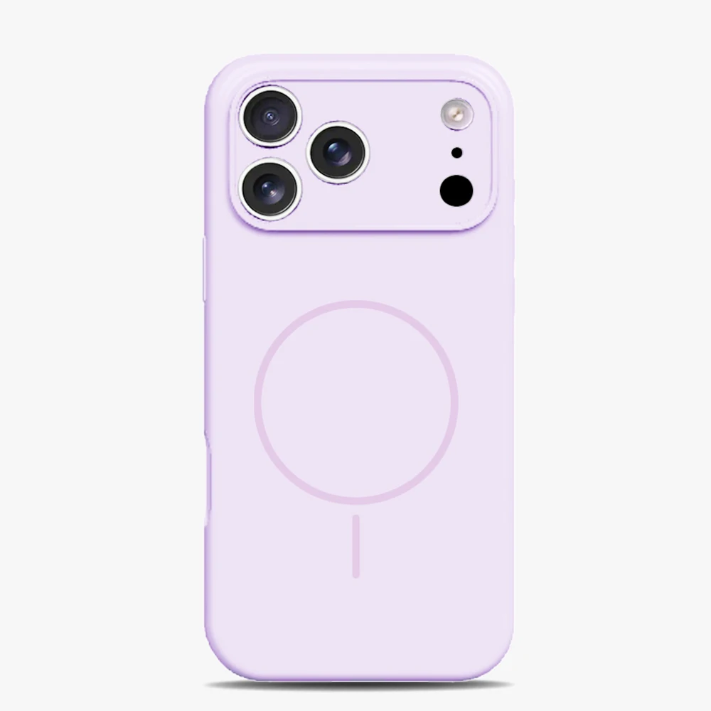 Capa De Celular Magsafe Em Silicone Líquido Para Iphone 17 Pro Max (roxa)