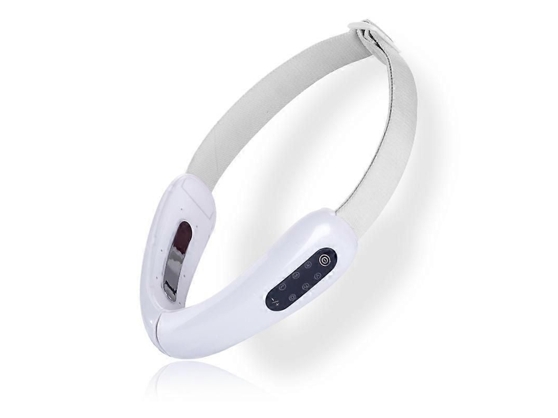 Massageador Facial Elétrico em Formato de V Vibratório para Emagrecimento, Facia L Elétrico, Branco GOKOCO