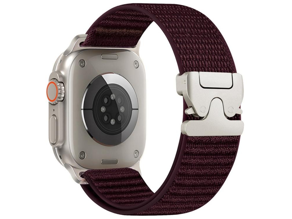 Bracelete Apple Watch Couro Vegano Crazy Horse Fivela XIAOMOYU