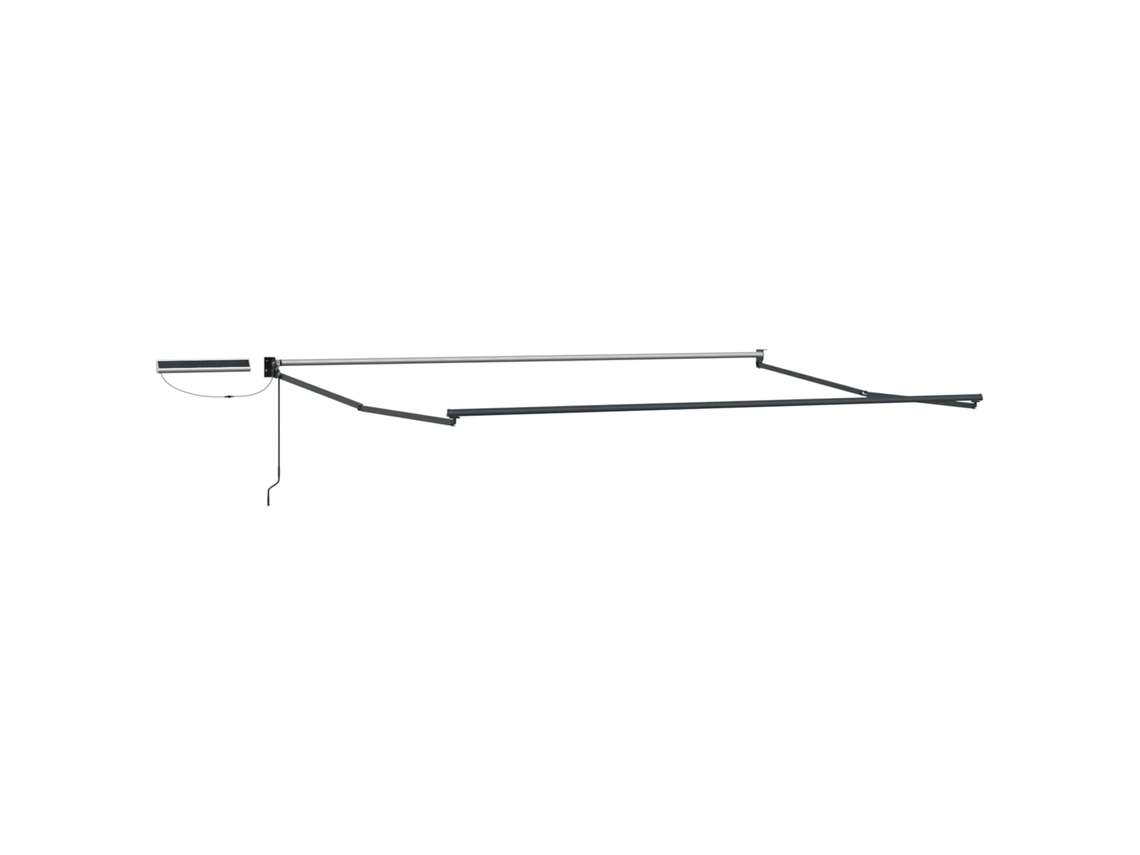 Conjunto 1 Toldo Externo Vidaxl Antracite Alumínio (4 × 3 M)