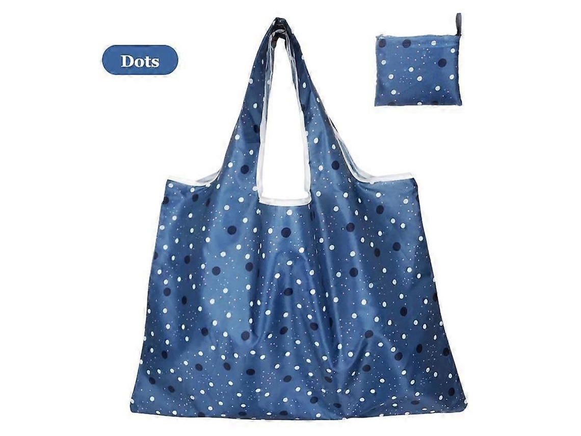 Bolsa Grande de Tecido Oxford Grosso, Ombro Grande, Ecológica, Reutilizável, Portátil, Feminina Dob Rável, Compras. GOKOCO