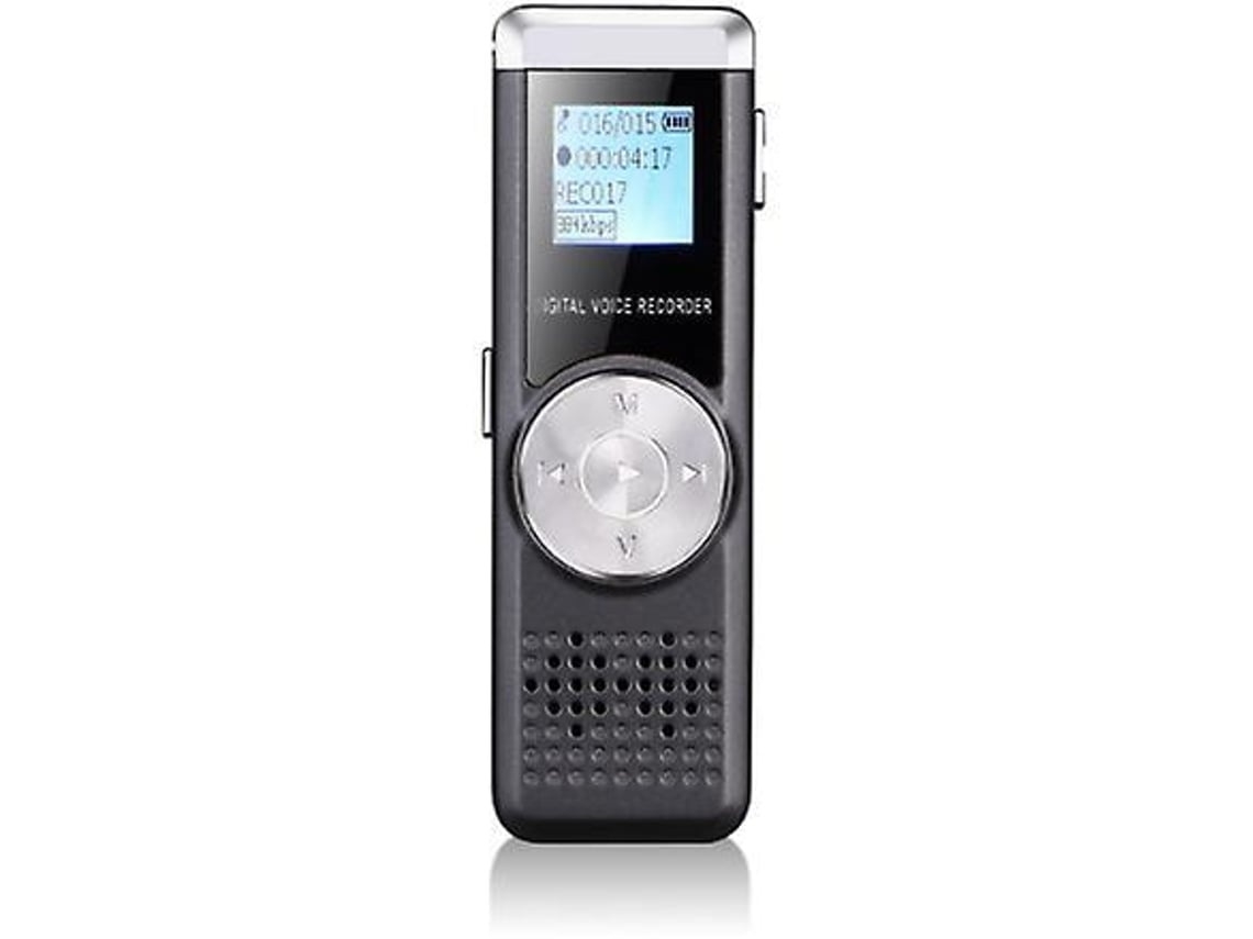 Lurelia Ditafone Digital 16gb Com Ativação Por Voz, Redução De Ruído, Reprodução Mp3 Para Reuniões, Aulas, Entrevistas - Preto