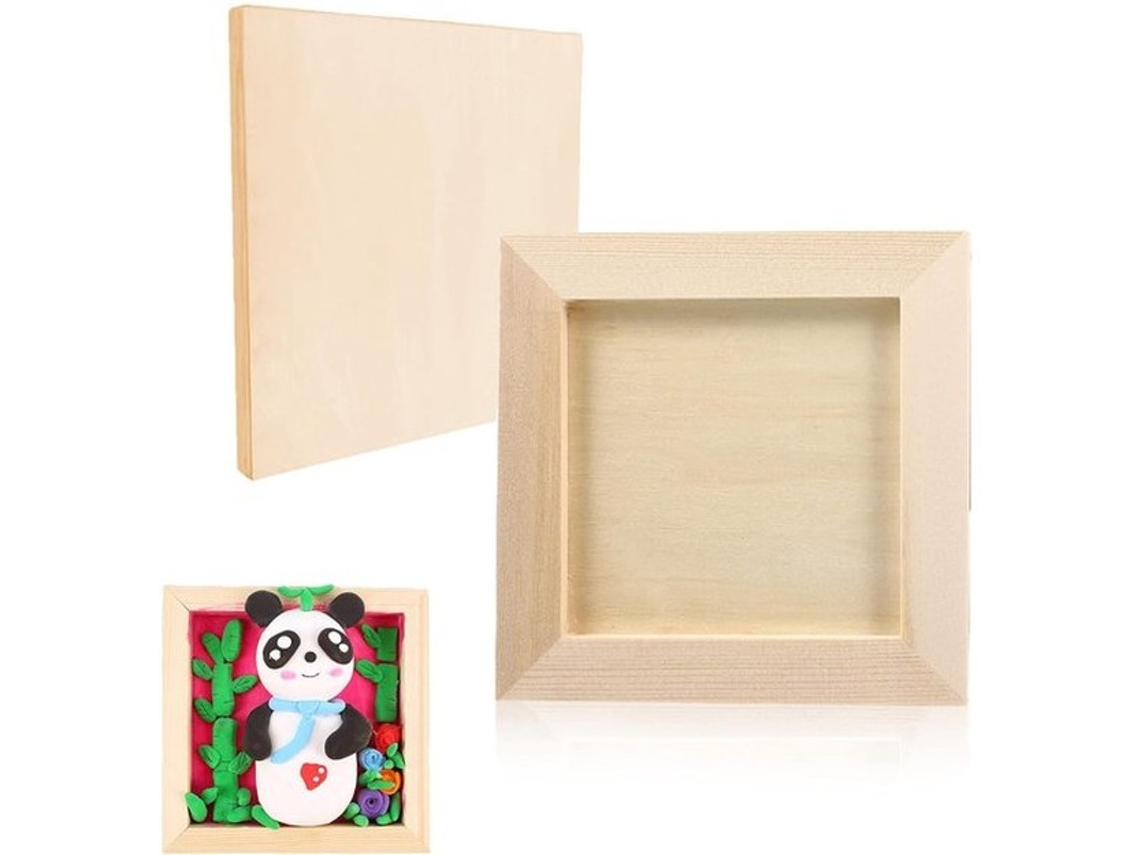 Fotolijst De 20x20 Cm - Lijst De Madeira - Fotolijst Diy - Projeto Clássico - Materiais Sustentáveis - Prateleira Com Moldura De Madeira - Lijst