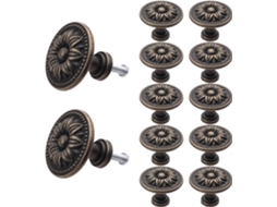 Conjunto de 6 puxadores decorativos em cerâmica BRILVIBERA (6 peças)