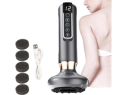 Massageador De Gordura Corporal Portátil Com Ventosas Anticelulite, Ajustável Em 12 Níveis, Compatível Com Barriga E Coxas Aquaforge (cinza)