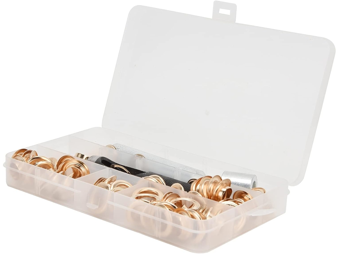 Conjunto De Ilhós Latão, Kit Instalação Durável Para Costura, 50