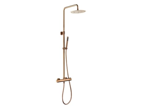 Colecção Penee Coluna De Duche Termostática Em Latão Rosa Dourado Sc418 Hudor (cobre)