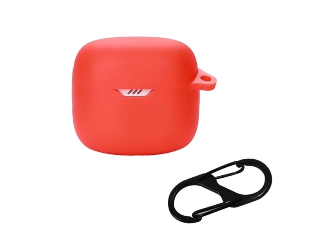 Capa De Silicone Jbl Tune Flex Com Fivela Vermelha Brilvibera