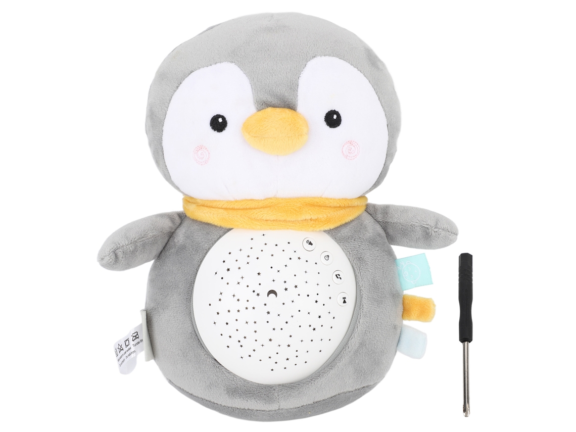 Mali brinquedo de Projeção Musical com Luz e Som Pelúcia Animal Cute Pinguim para Crianças Bebês