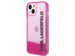 Capa para iPhone 14 Plus KARL LAGERFELD Pele Sintética Rígida Rosa