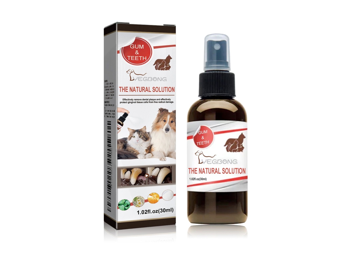 Spray de Higiene Bucal para Animais Remove Tártaro e Mau Hálito LAXISCREED
