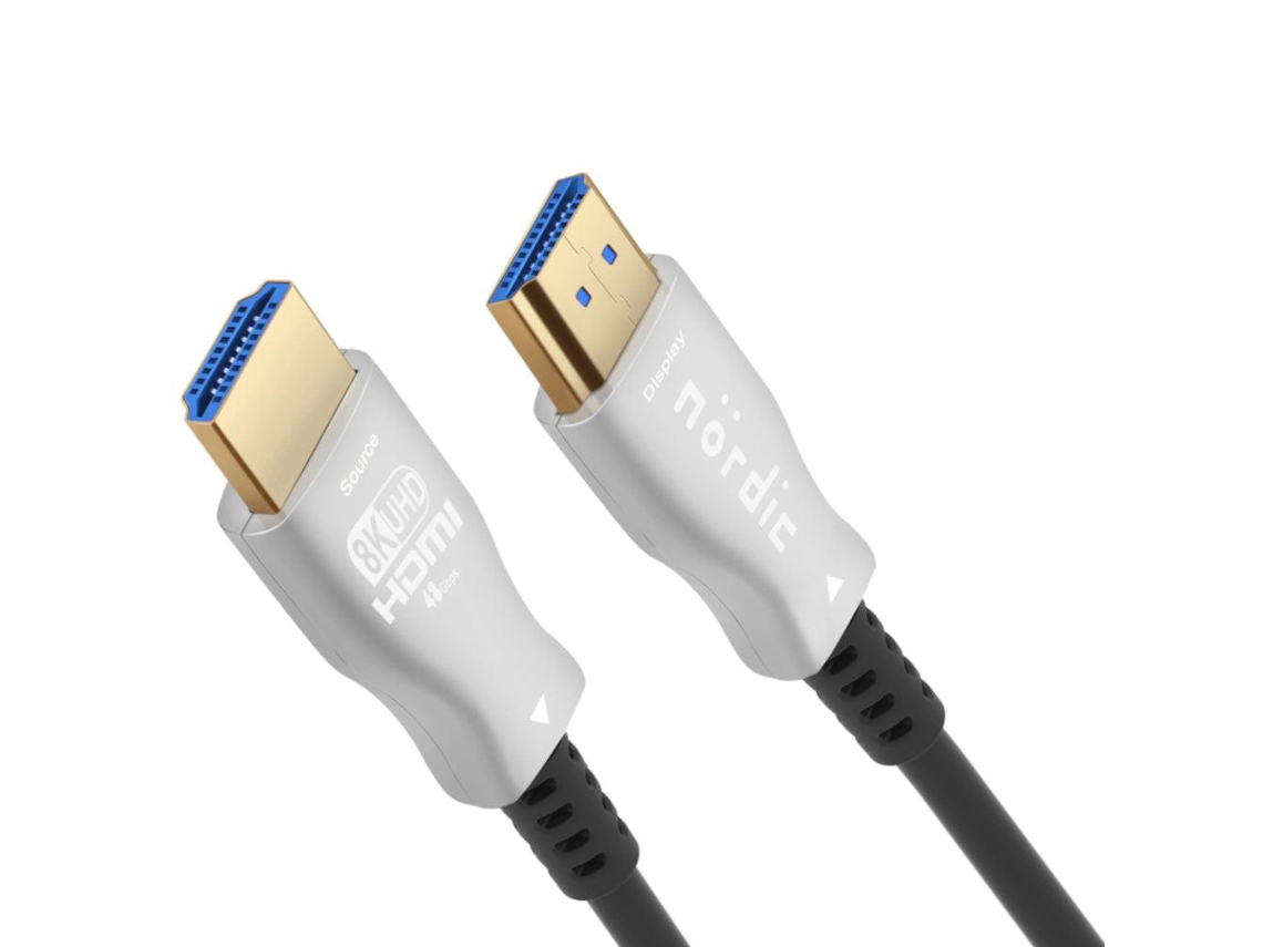Cabo Fibra Óptica Ativo Nördic 50 M Hdmi 2.1 8k 60 Hz AQUAFORGE